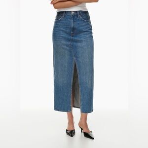 Aritzia Babaton vintage 90’s maxi denim skirt